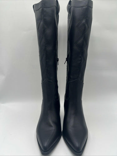 Womens Mix No. 6 Leeah Knew High Cowboy Boot in Black, Size 8.5W WC Mix No. 6