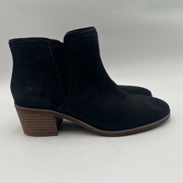 Women’s Lucky Brand Chelsaey Pull On Ankle Booties Black Leather Size 6.5M Lucky Brand