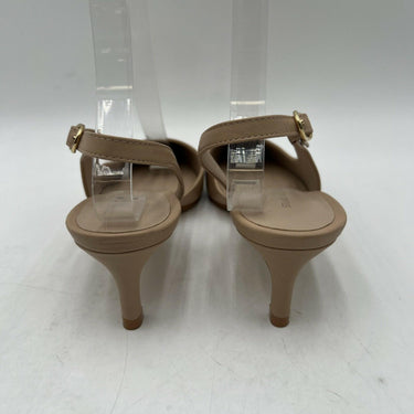 Women’s Stuart Weitzman Dancer 50 kitten-heel Beige Leather slingback pump 6.5B Stuart Weitzman
