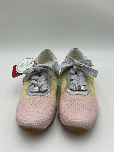 Women’s Ara Leigh lace-up woven stretch sneaker Size 7.5