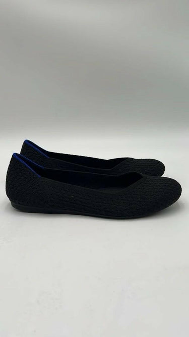 Rothy’s The Flat Honeycomb Knit Black Round Toe Womens Size 6 Rothy’s
