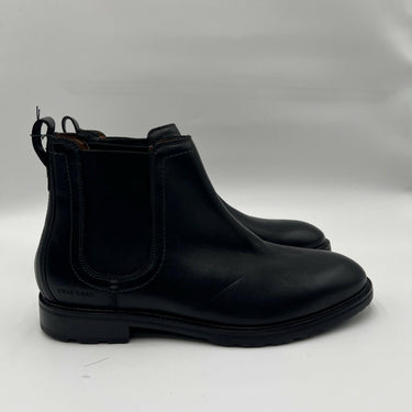 Men’s Cole Haan Waterproof Chelsea Boot Black Leather Size 10M Cole Haan