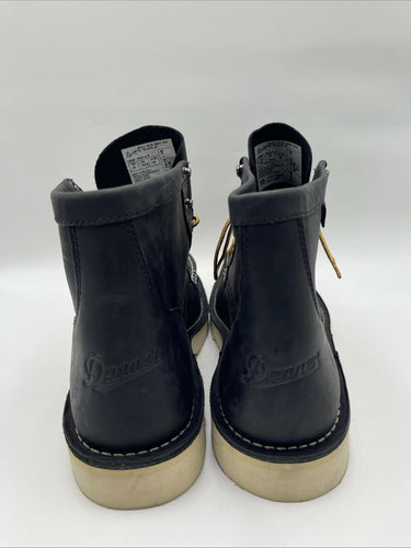 Men’s Danner Bull Run Moc Toe 6" Black Leather Steel Toe Work Boot Size 13M