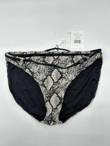 Andie Swim The Riviera Belted Woman’s Bikini Bottom Snakeskin Size M Riviera