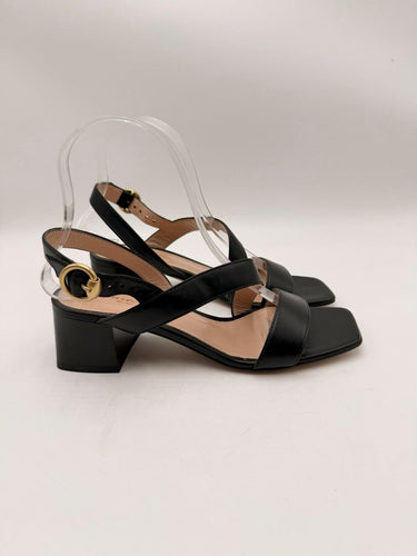 Women’s Gianvito Rossi black leather slingback Ankle Straps sandals Size 36 GIANVITO ROSSI