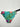 La Blanca side-shirred Vibrant Tropical Woman’s hipster bikini bottom Size 6 La Blanca