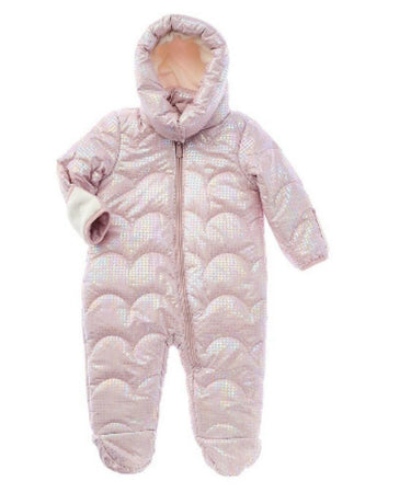 NWT Kensie Girl Purple Iridescent Snowsuit Size 0/3M Kensie Girl