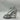 Alexander McQueen Armadillo mirror-effect faux leather sandals silver Size 36.5 Alexander