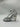 Alexander McQueen Armadillo mirror-effect faux leather sandals silver Size 36.5 Alexander