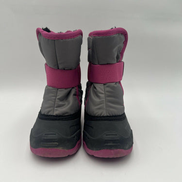 Kids Kamik Snowbug 5 Snow Boot Grey/Pink Size 8 Kamik