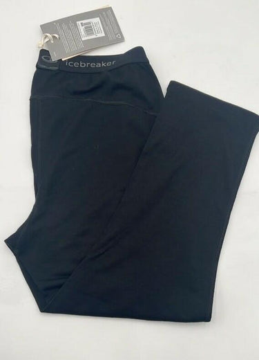 NWT Icebreaker Merino 200 Oasis Leggings Womens Black Base Layer Ski Hiking M Icebreaker