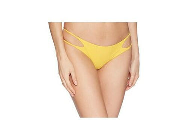 Amuse Society Evelyne Skimpy Bottom (Yellow) Women's Swimwear SIZE S Amuse Society