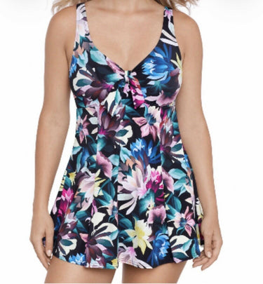 Swim Solutions Women's Bow-Front Swim Dress,10 Swim Solutions