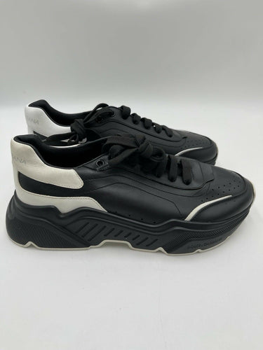 Dolce & Gabbana Daymaster low-top sneakers black / white calf leather Size UK 7 Dolce&Gabbana
