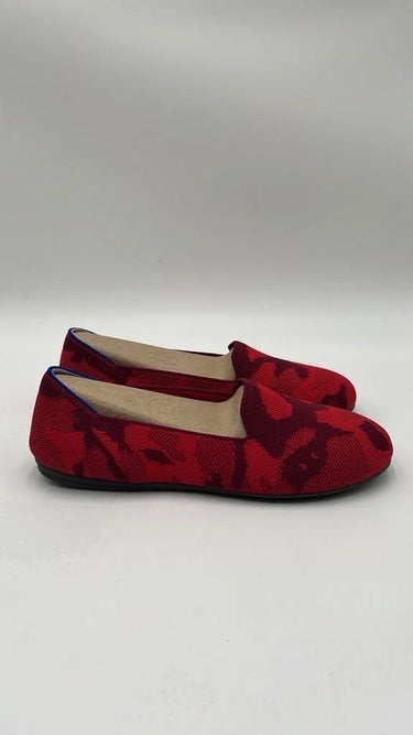 Rothy’s The Flat Red Camo kids Girls Ballet Flat Round Toe Size 4 Rothy’s