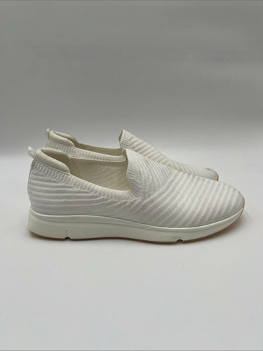 Kelly & Katie NEVAD White Crisscross Textile Slip-On Sneakers, Size 9.5M Kelly & Katie