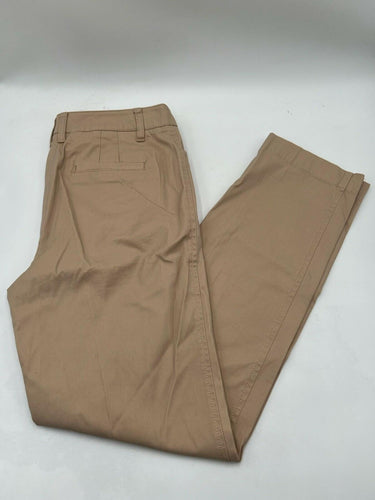 Talbots The Perfect Chino Pants Womens Straight Leg Khaki Tan Twill Stretch 4 Talbots