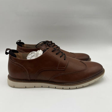 Mix No.6 FINLEE Brown Synthetic 4-Eye Low Top Wingtip Oxfords, Size 12M Mix No.6