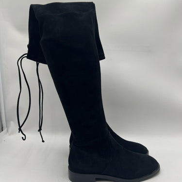 Women’s Stuart Weitzman Lowland over-the-knee Black Suede boots Size 7 Stuart Weitzman