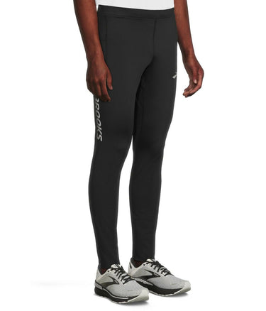 Brooks, Mens, Momentum Thermal Tight Black/Speed Logo, Size: S Inseam: 29
