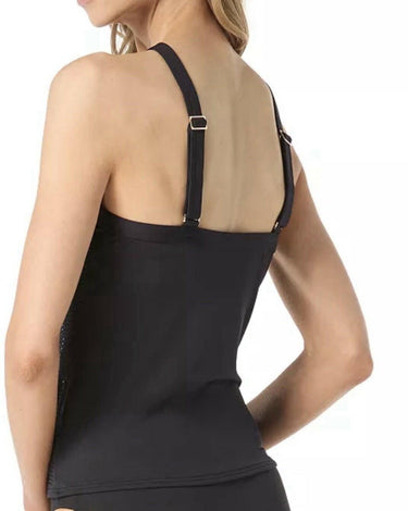 Michael Kors Womens Studded High-Neck Tank Black S