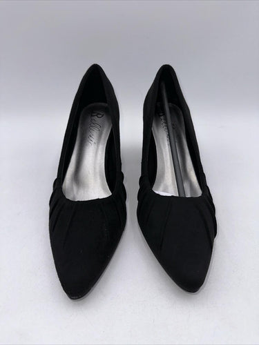 Bellini Womens Vinny Black Faux Suede Slip-On Pumps Shoes Size 9 M Bellini