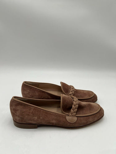 Gianvito Rossi Belem suede loafers in praline brown Size 36 GIANVITO ROSSI
