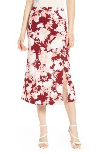 Women's Chelsea28 Floral Print Midi Skirt, Size Medium Chelsea28
