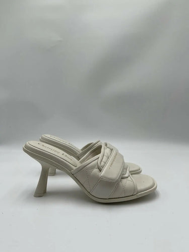 Dior Dio(r)evolution Cannage heeled sandals White quilted leather Size 36.5 Dior