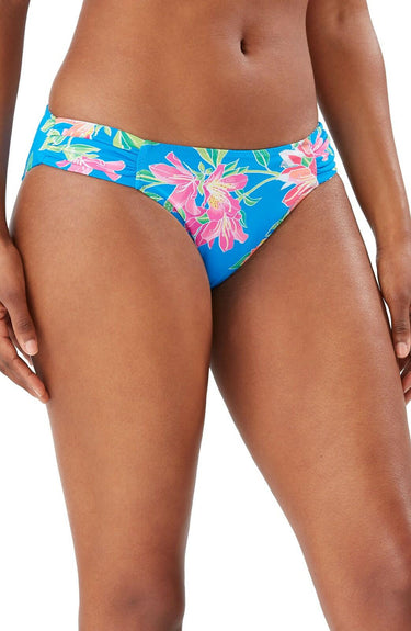 Women's Tommy Bahama Sun Lilies Reversible Shirred Hipster Bikini Bottom, Size M Tommy Bahama