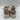 Le Tigre MIDTOWN White/Taupe Leather Low Top Lace Up Platform Sneakers, Size 7M Le Tigre