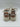 Le Tigre MIDTOWN White/Taupe Leather Low Top Lace Up Platform Sneakers, Size 7M Le Tigre