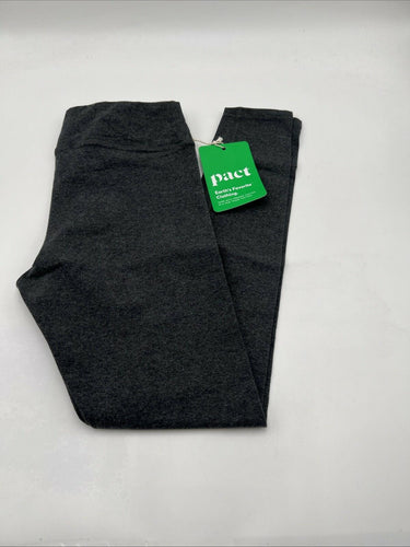 Pact Women's PureFit Full Length Leggings Made With Organic Cotton Gray Size S Pact