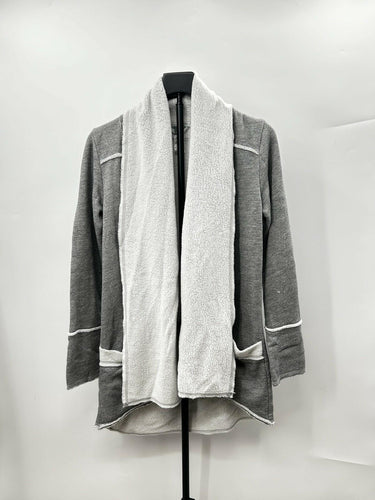 Hard Tail Woman’s Grey Slouchy Sherpa Cardigan Size XS Hard Tail