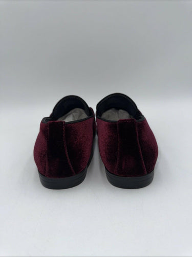 Steve Madden Mens Kimer Loafer Red Velvet Leather Size 8.5 M Steve Madden