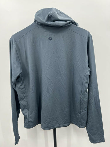 Marmot Lightweight Hoodie Sun Shirt UPF Hiking Steel Blue Mens Size M