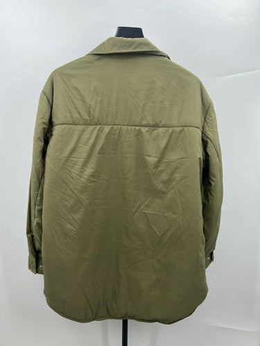 Velvet Heart Jacket Womens Olive Green Padded Shirt Jacket Shacket M