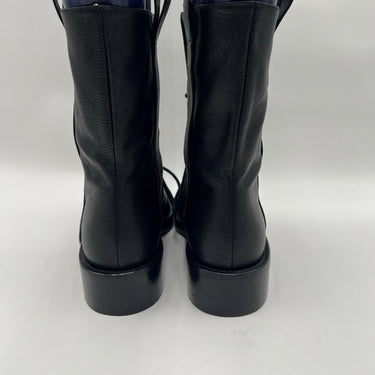 Co Leather Lace Up Combat Boots Black Size 36.5 CO