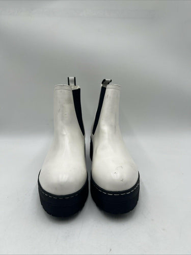 MIA Women's Cayson Ankle Boots White Size 8M