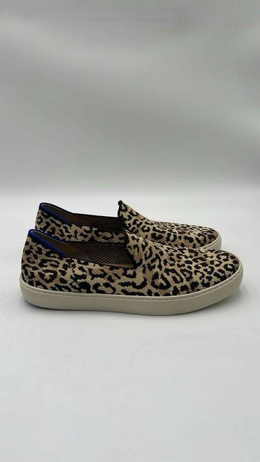 Women’s Rothy’s Leopard Print Knit Round Toe Slip On Low Top Sneakers Size 11 Rothy’s