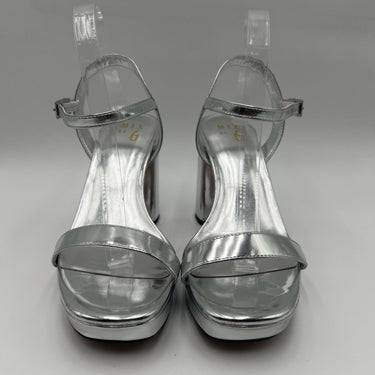 NWOB Mix No. 6 Sundra Sandals Women's Silver Size 9M/40 Mix No. 6
