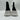 Alexander McQueen Tread Slick Lace Up Boot in black and white canvas Size 45 Alexander McQueen
