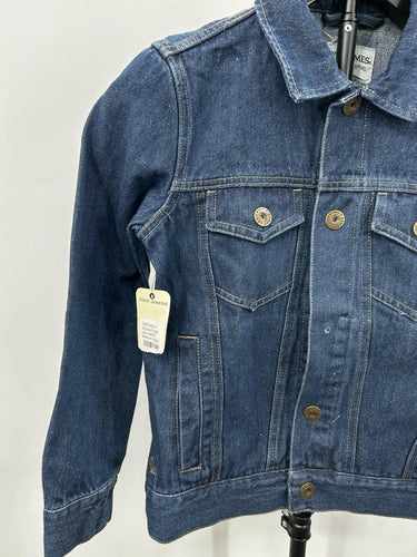 Cody James Boy’s dark-wash denim jacket Flat Pockets Size S