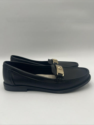 Women's Anne Klein Naddie Slip On Black Loafer Size 6.5M Anne Klein