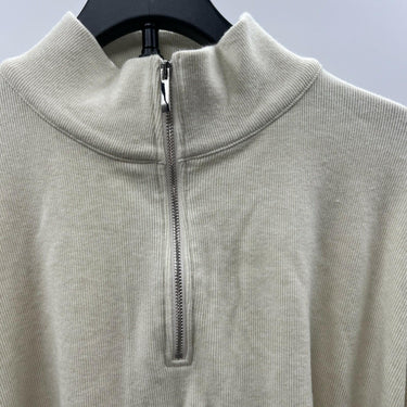 NWOT Madewell Relaxed Fit Cotton Blend Quarter Zip Pullover Size XL