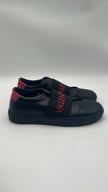 Valentino by Mario Valentino Zeus Slip-On Sneaker Black Leather Size 9.5 Mario valentino