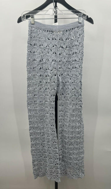 Capittana Pants Light Blue Crochet Knit Cotton Wide Leg Cover Up XS/S Caprittana