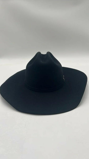 Resistol Self Conforming Black Felt Cowboy Hat Cattleman Crown Wide Brim 7 1/8 Resistol