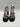 Kelly & Katie CADENE Black Fabric Square Toe Strappy Rhinestone Sandals, 8.5M Kelly & Katie