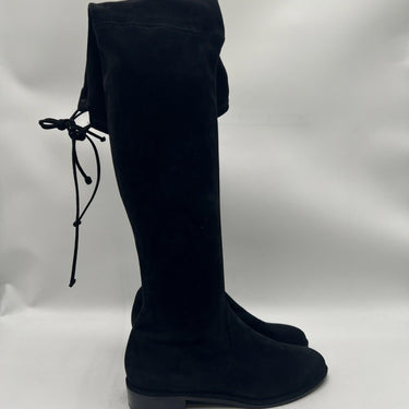Women’s Stuart Weitzman Lowland over-the-knee Black Suede boots Size 7.5M Stuart Weitzman